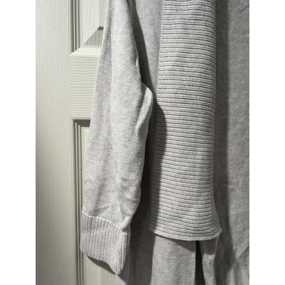 Eileen Fisher Women 100% Organic Cotton Waterfall Cardigan Gray Size M A000887 - Picture 5 of 9